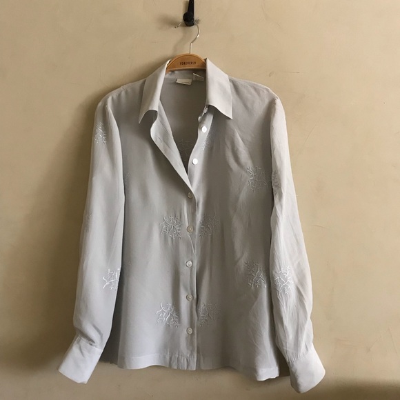 Vintage Silk Blouse - Picture 2 of 9